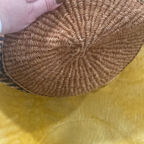 Striped Brown and Tan Tote Bag - Picture 11 of 13